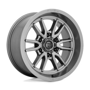 Fuel D789 CLASH 17x9 Matte Gunmetal wheel, 6x114.3 bolt pattern, +1mm offset.