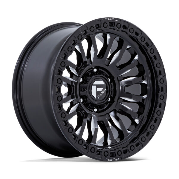 FC857 RINCON 17X9 5X127 ET-12 CB71.5 Gloss Black Milled