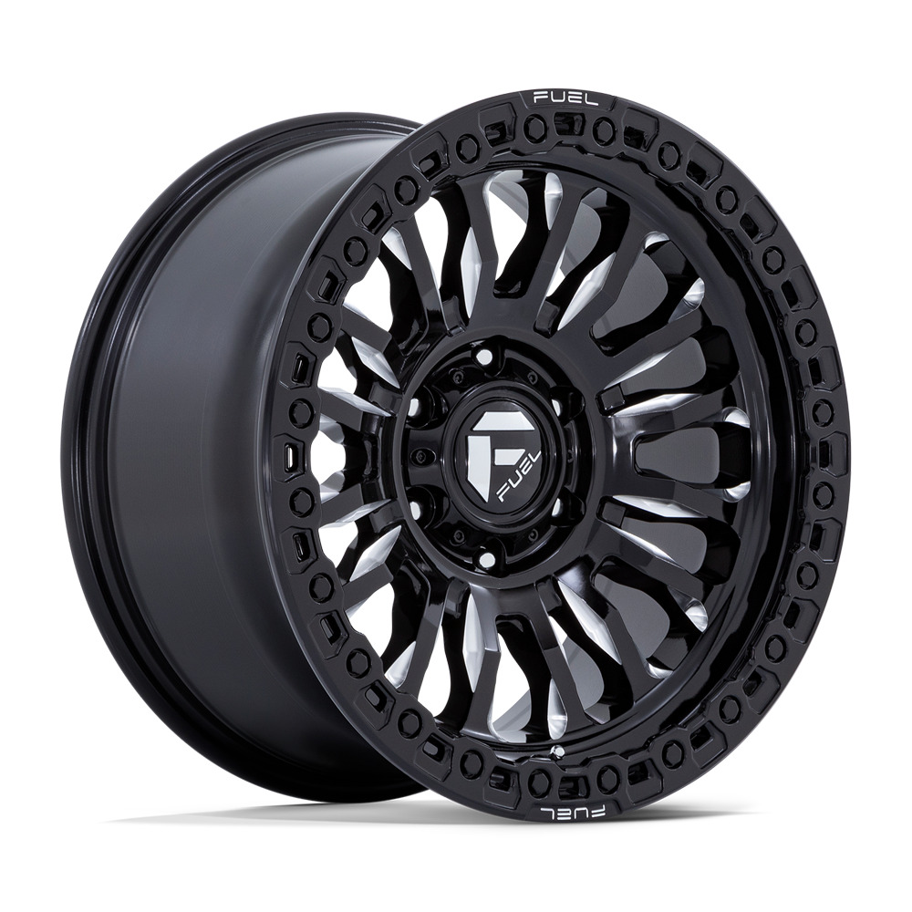 FC857 RINCON 17X9 5X127 ET-12 CB71.5 Gloss Black Milled