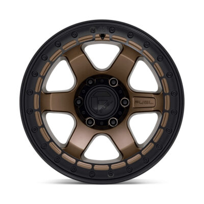 D124 BLOCK (beadlock) 17X9 6X139.7 ET-15 CB106.1 MATTE BRONZE / BLACK RING