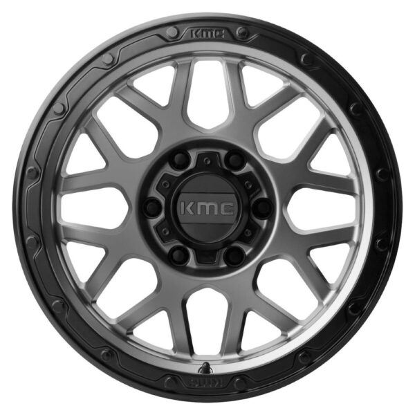 KM535 GRENADE 17X9 6X135 ET18 CB87.1 MGRY/BLK LIP - Image 2