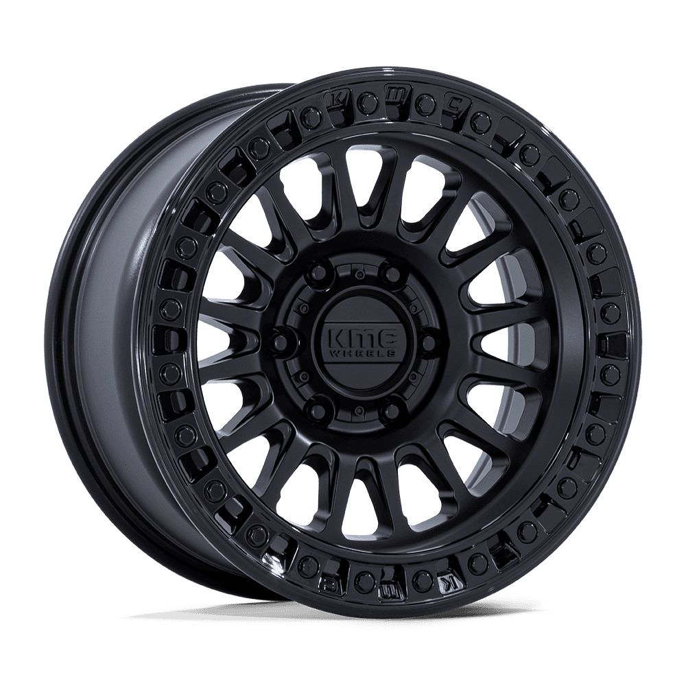KM552 IMS 17X8.5 6X139.7 ET-10 CB106.1 Matte Black/Gloss Black Ring