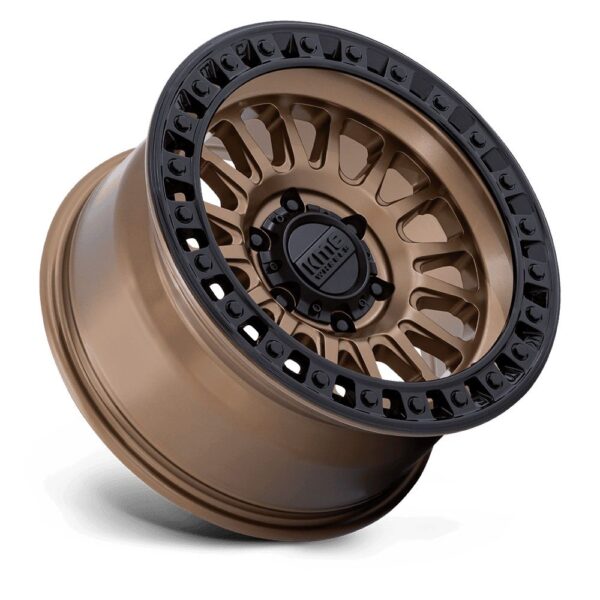 KM552 IMS 17X8.5 5X127 ET-10 CB71.5 MATTE BRONZE W /GLOSS BLACK LIP - Image 3
