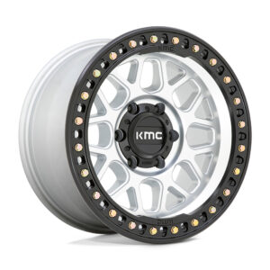 KM549 GRS 17X9 5X127 ET-12 CB71.5 Mach/Satin Black Face Wheel