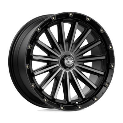 KM102 Signal 17X9 6X135/6X139.7 ET-12 CB106.1 Satin Black/Gold Tint Wheel