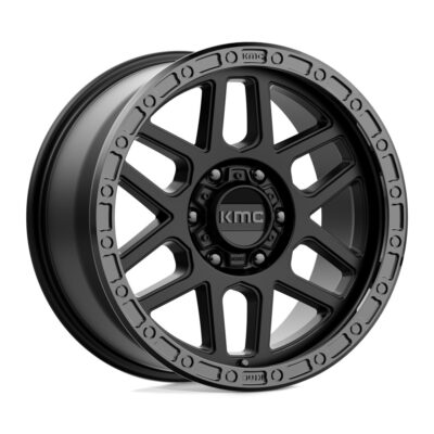 KM544 MESA 17X9 6X139.7 ET-12 CB106.2 Satin Black Gloss Black Lip Wheel