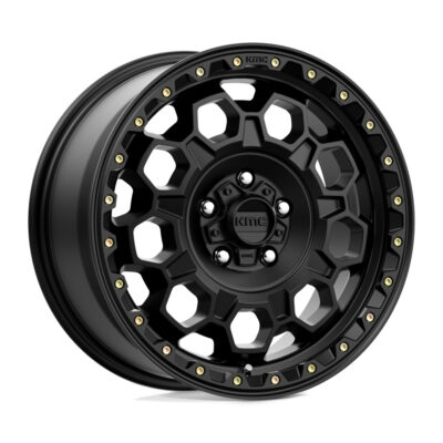 KM545 Trek 17X9 5X127 ET-12 CB71.5 Satin Black Wheel