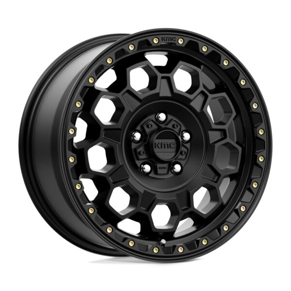 KM545 Trek 17X9 5X127 ET-12 CB71.5 Satin Black Wheel