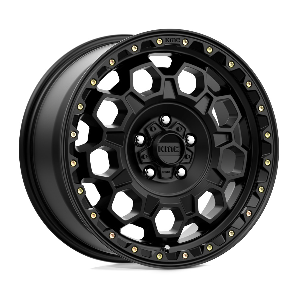 KM545 Trek 17X9 5X127 ET-12 CB71.5 Satin Black Wheel