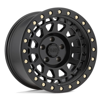 1895PRM(PRIMM) 18X9.5 6X135 ET12 CB87.1 MATTE BLACK W/BRASS BOLTS
