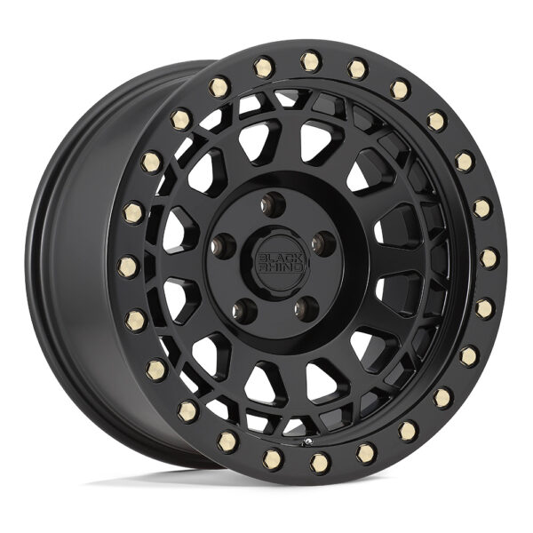 1895PRM(PRIMM) 18X9.5 6X135 ET12 CB87.1 MATTE BLACK W/BRASS BOLTS