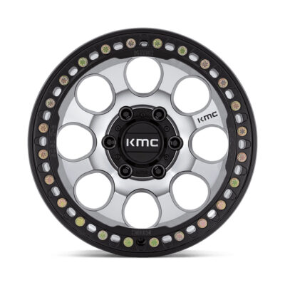 KM237(beadlock) RIOT 17X9 6X139.7 ET-12 CB108 MACH FACE/BLK INSIDE