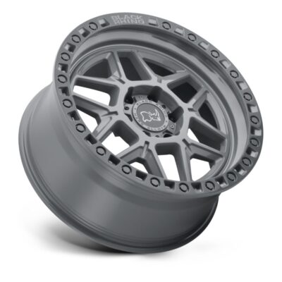 2090KLS(KELSO) 20X9 6X139.7 ET12 CB112 BATTELE SHIP GRAY/ BLK LIP