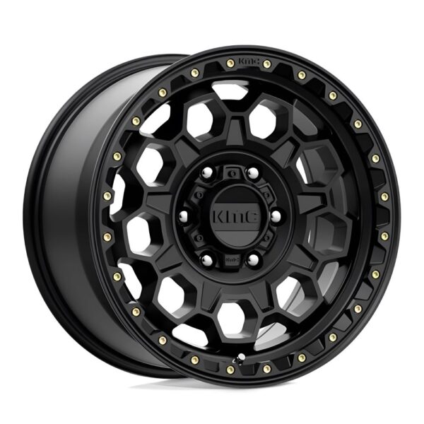 KM545 Trek 17X9 6X139.7 ET00 CB106.2 Satin Black Wheel
