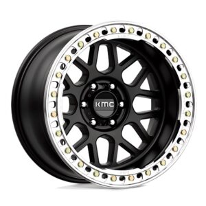 KM235 Beadlock Grenade Crawl 17X8.5 6X135 ET00 CB87.1 Satin Black Wheel