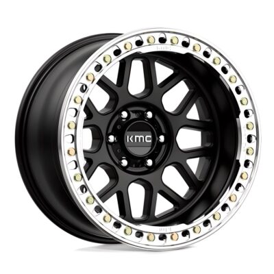 KM235 Beadlock Grenade Crawl 17X8.5 6X135 ET00 CB87.1 Satin Black Wheel
