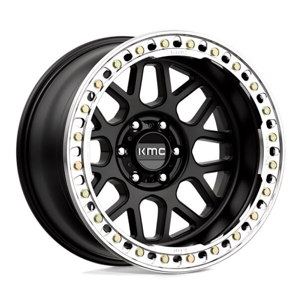 KM235 Beadlock Grenade Crawl 17X8.5 6X135 ET00 CB87.1 Satin Black Wheel