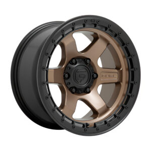 D751 BLOCK 17X9 5X127 ET-12 CB71.5 Matte Bronze / Black Ring