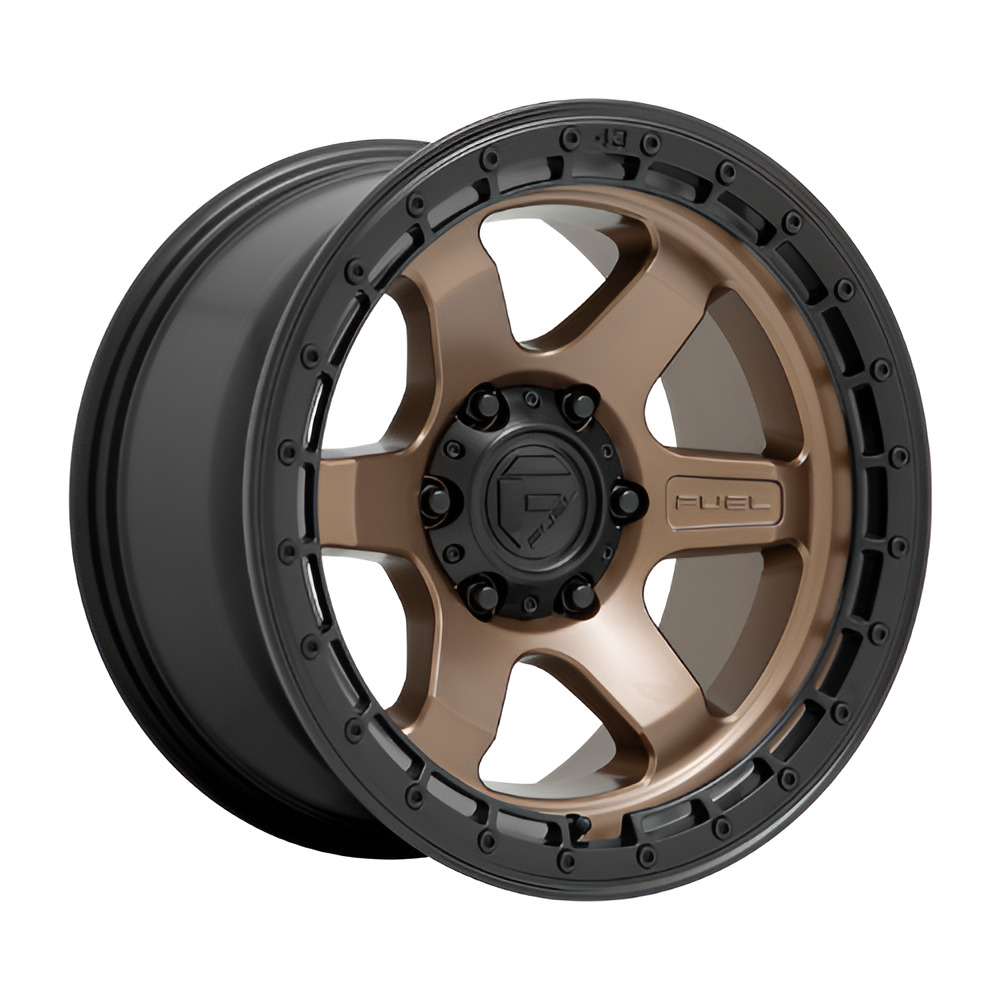D751 BLOCK 17X9 5X127 ET-12 CB71.5 Matte Bronze / Black Ring