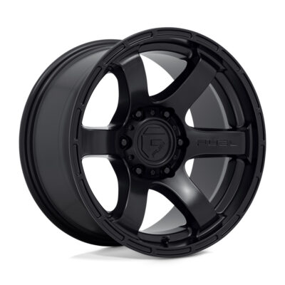 Fuel D766 RUSH 18x9 Satin Black wheel, 5x127 bolt pattern, +20mm offset, 71.5mm center bore.