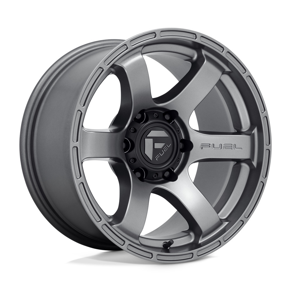 Fuel D767 RUSH 18x9 Matte Anthracite wheel, 6x139.7 bolt pattern, +20mm offset