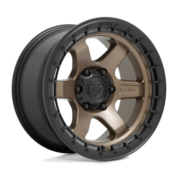 D751 BLOCK 17X9 6X139.7 ET-12 CB106.1 Matte Bronze / Black Ring