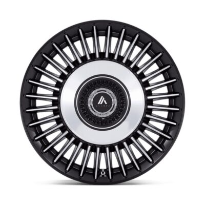 ABL-40 TIARA 22X10.5 5X112/5X120 ET38 CB74.1 SATIN BLACK / MACH FACE