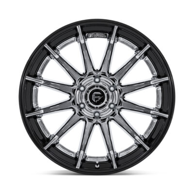 FC403 BURN 20X10 5X127 ET-18 CB71.5 CHROME PLATED W/BLACK LIP