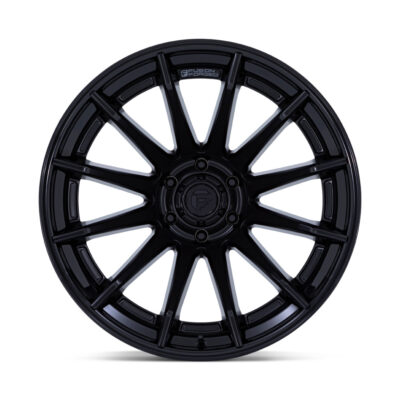 FC403 BURN 22X12 5X127 ET-44 CB71.5 MATTE BLACK W/GLOSS BLACK LIP