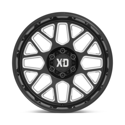 XD849 GRENADE2 20X10 5X127 ET-18 CB71.5 GLOSS BLACK MILLED