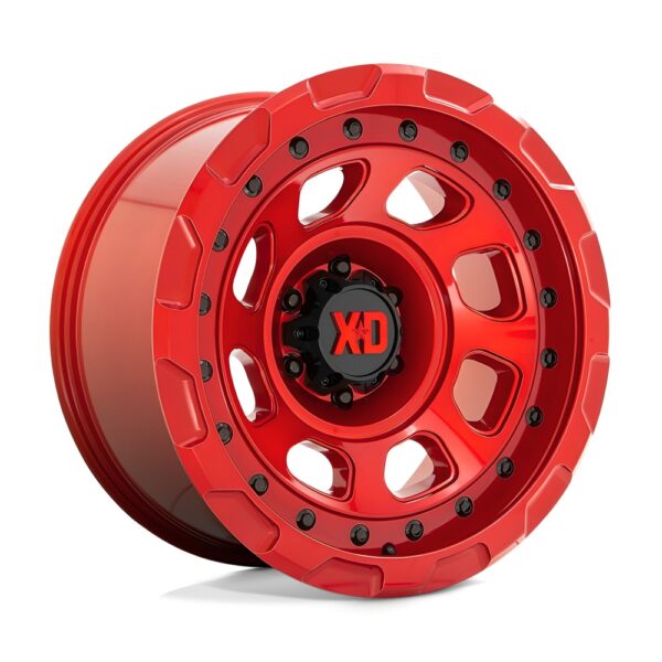 XD861 STORM 17X9 Candy Red wheel, 5X127 bolt pattern