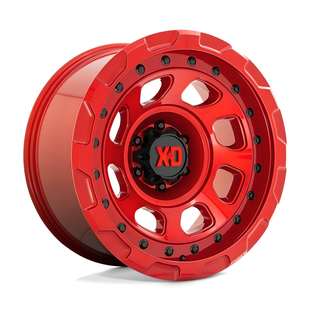 XD861 STORM 17X9 Candy Red wheel, 5X127 bolt pattern