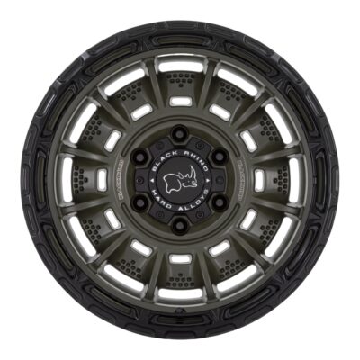 BR002(LEGION) 17X9 6X139.7 ET00 CB106 OLIVE DRAB GREEN W/BLACK LIP