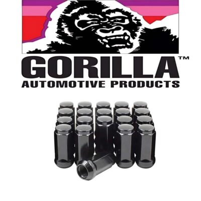 GORILLA BULGE LUG NUT 9/16 (long) BLACK Close Head
