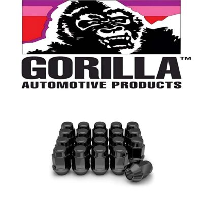 GORILLA BULGE LUG NUT 12×1.5 (medium) BLACK Close Head