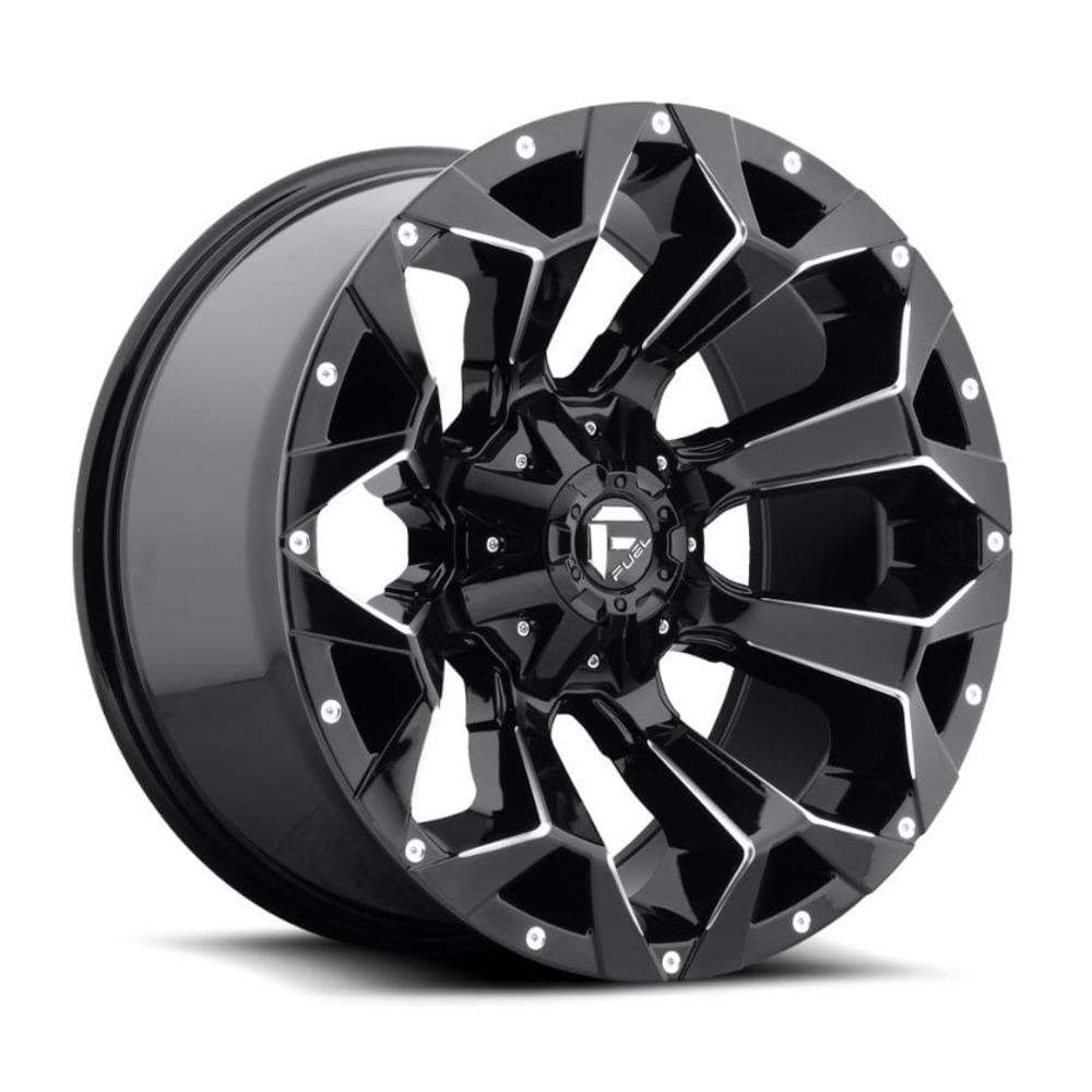 D576 ASSAULT 17X9 5X114.3/5X127 ET1 CB78.1 GLOSS BLACK MILLED