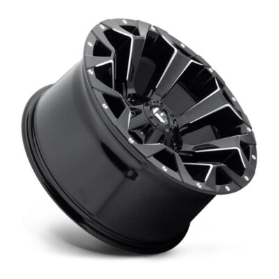 D576 ASSAULT 17X9 6X135/6X139.7 ET-12   GLOSSY BLACK MILLED