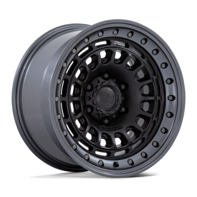 BR014 SAHARA 17X9 5X127 ET12 CB71.5 MATTE BLACK W/GUNMETAL LIP
