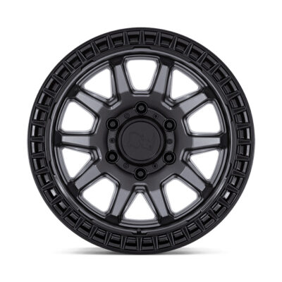 BR001(CALICO) 20X9 6X135 ET00 CB87.1 MATTE GUNMETAL/BLACK LIP