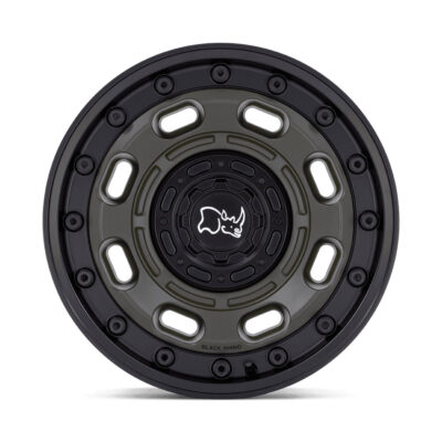 BR007(ATLAS) 17X8.5 6X135/6X139.7 ET-10 CB106.1 OLIVE DRAB GREEN W/ BLACK LIP