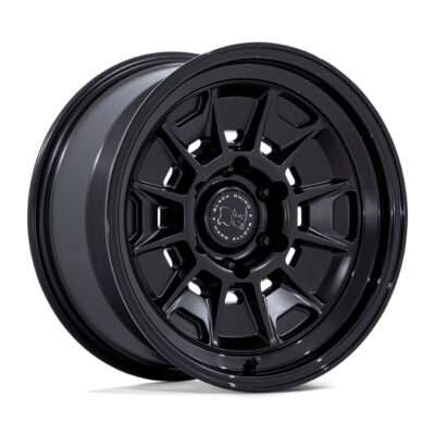 BR021 MONDO 17X8.5 6X139.7 ET-10 CB106.1 MATTE BLACK for GLOSS BLACK LIP