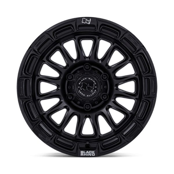BR025 RIVAL 17X9 5X127 ET-12 CB71.5 MATTE BLACK/GLOSS BLACK LIP - Image 3