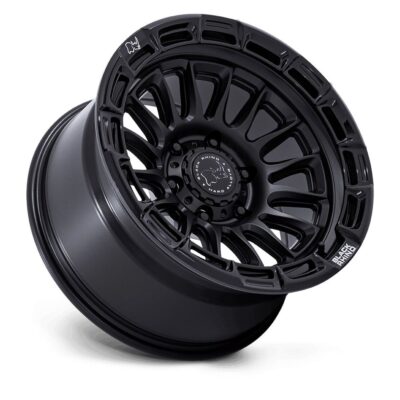 BR025 RIVAL 17X9 5X127 ET-12 CB71.5 MATTE BLACK/GLOSS BLACK LIP