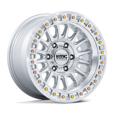 KMC KM552 IMS 17X8.5 Wheels - Gloss Silver/Machined Face