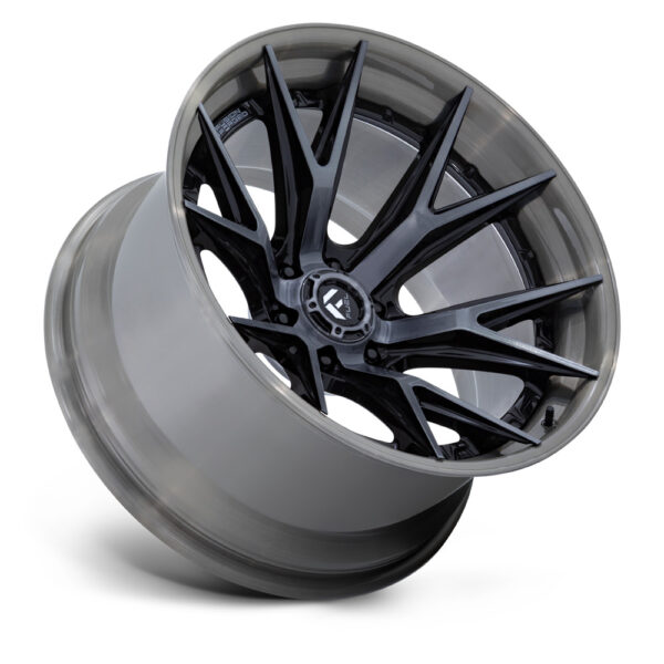 FC402 CATALYST 20X9 6X139.7 ET20 CB106.1 GLOSS BLACK BURSHED FACE W/GRY TINT BUR - Image 3