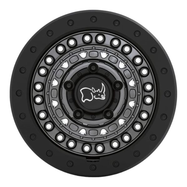 1785BCD(BARRICADE) 17X8.5 5X127 ET-18 CB71.5 GUN BKW/BK ROCK GUARD - Image 2