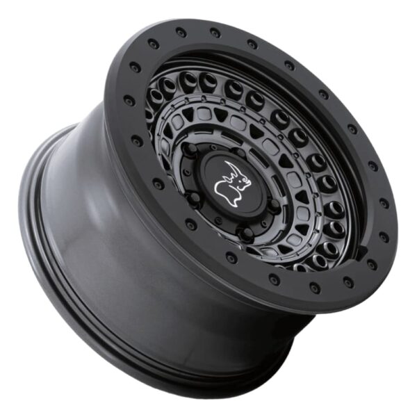 1785BCD(BARRICADE) 17X8.5 5X127 ET-18 CB71.5 GUN BKW/BK ROCK GUARD - Image 3
