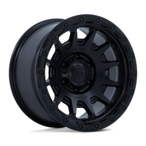 FC884 FORTRESS 17X8.5 6X139.7 ET00 CB106.1 MATTE BLACK/GLOSS BLACK