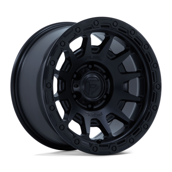 FC884 FORTRESS 17X8.5 6X139.7 ET00 CB106.1 MATTE BLACK/GLOSS BLACK