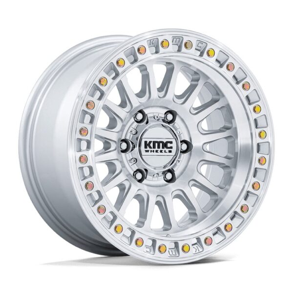 KM552 IMS 18X9 8X180 ET18 CB124.2 GLOSS SILVER/MACH FACE